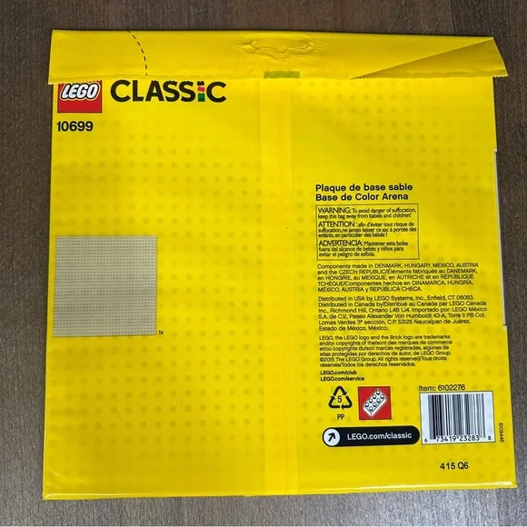 NISB LEGO 10699 SAND BASEPLATE x 2
